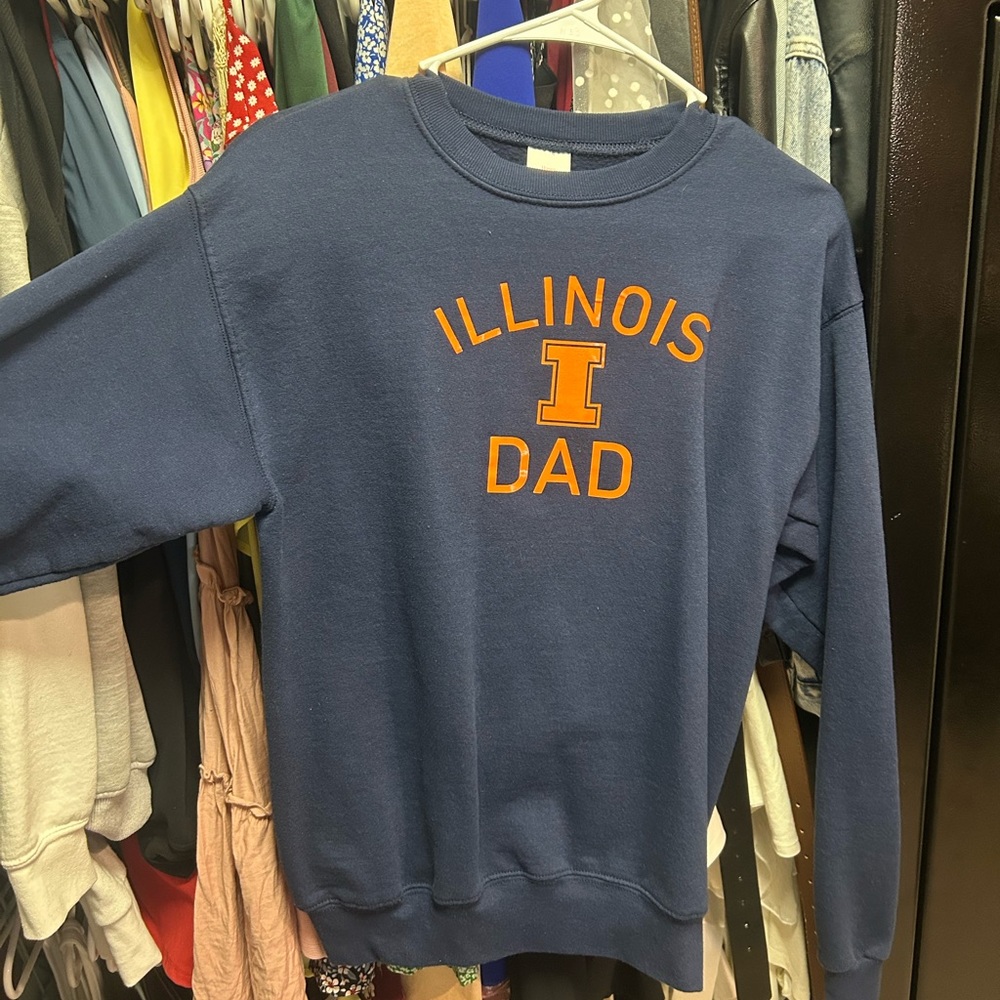 University of Illinois Dad crew neck sweater